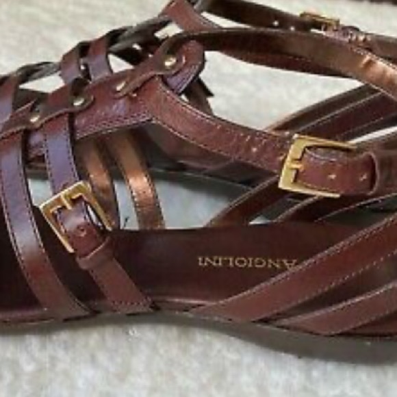 Enzo Angiolini Brown Gladiator Sandal - Picture 3 of 6